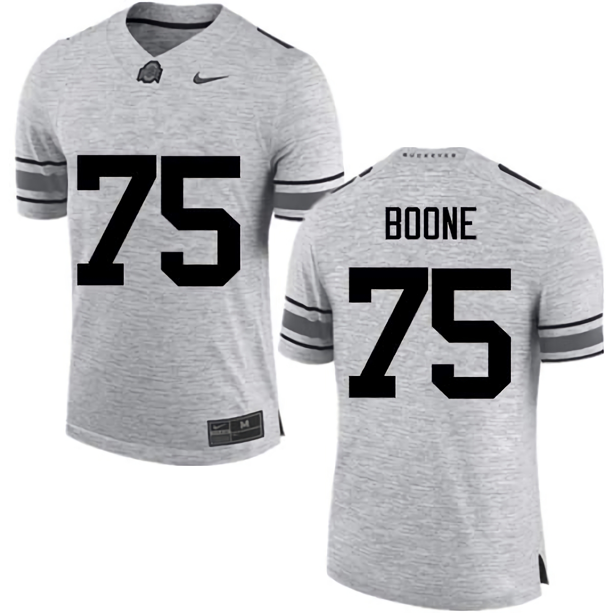 Alex Boone Ohio State Buckeyes Men's NCAA #75 Nike Gray College Stitched Football Jersey ZRJ2756ZV